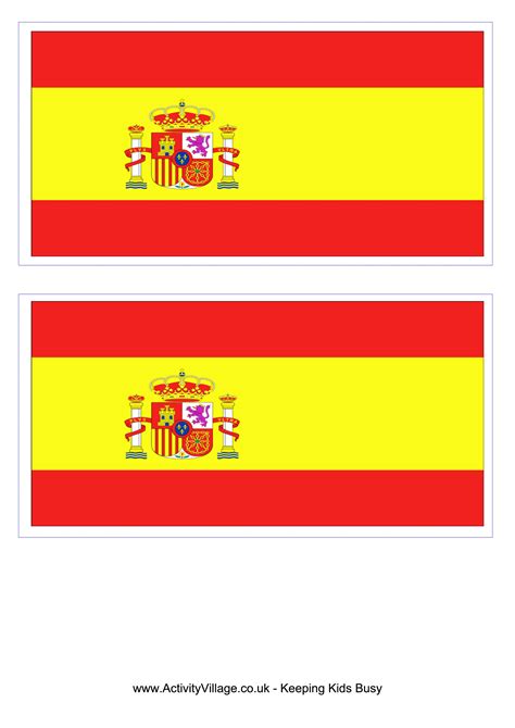 Spain Flag Printable